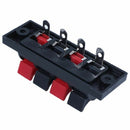 4-Way AMP Stereo Speaker Terminal Plate Strip Push Release Connector Block  K4B8