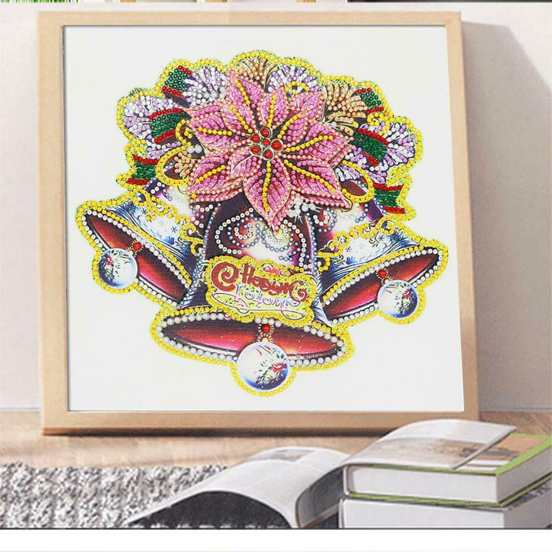 5D DIY Special Shaped Diamond Painting Christmas Bell Embroidery Kit Decor