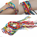 10pcs Colorful Women Braided Strand Friendship Wristband Handmade Lucky Bracelet