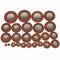 27pcs Saxophone Pads Sax Sheep Leather Pads Replacement for Soprano Saxopho