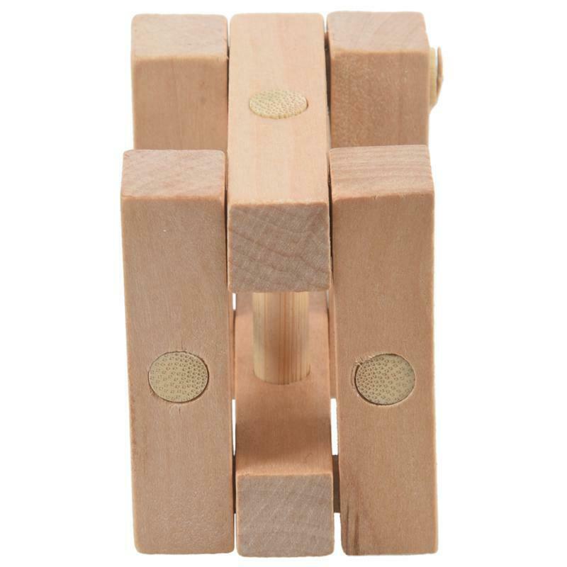 Classical Wooden Puzzle Toys Pole Ming Lock Luban Lock Q1R7