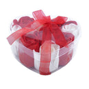 9Pcs Scented Rose Flower Petal Bath Body Soap Wedding Party Gift(Red+White)