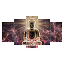 Modern Canvas Wall Art of Buddha Light for your Living Room -5 Panel Size S