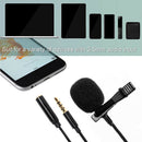 3.5mm Lavalier Microphone Live Broadcast Recording Mini Tie Clip Audio Mic