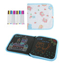 Erasable Drawing Pad Doodle Writing Board for Kids Toddler 12Pcs Pens