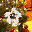 Christmas Tree Pendant Cute Plush Home Festival Ornaments (Star Apricot) A