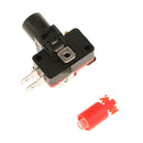 2 Pack LED Illuminated Push Button for Arcade Game Machine Red