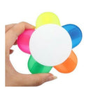 5 color highlighter pen marker pen stationery flower shape (pink, yellow, b