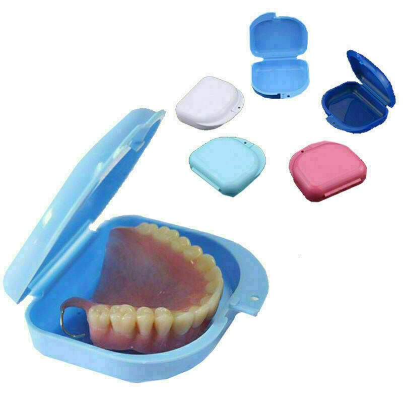 Dental Orthodontic Retainer Denture Storage Case Box Container Mouthguard B A6F7