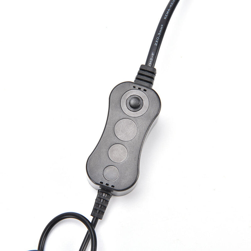 32 LED Aquarium Fish Tank Light Clamp Clip Flexible White & Blue Lighting Lamp