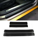 4PCS/set Car Accessories Door Sill Scuff Welcome Pedal Protect Carbon Fiber C3O4