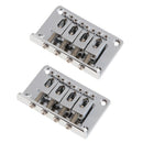 2xStainless Steel Electric Guitar Saddle Bridge Musical Instrument Accessory