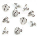 10x Steel 1/4'' D-Ring Screws for Camera Tripod Monopod Quick Release Plate
