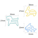 Creative metal clips cartoon shape paper clips multifunctional bookm IOB Gn