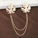 Retro Maple Leaf Chain Clasp Necklace
