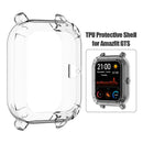Half Pack TPU Case Cover Shell for Amazfit GTS Smartwatch (Clear White) A