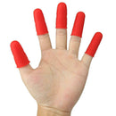 Anti-slip Hot Glue Gun Finger Caps Silicone Finger Cover Sleeve (Red 5pcs)