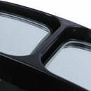Car Right Wide Angle Rearview Dual Adjustable Blind Spot Mirror Black