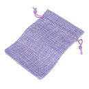 Lot of 10pcs Jewelry Bag Gift bag Sliding cord burlap bag-Purple N6L6