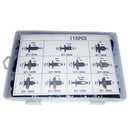 115 Pcs Car Leaf Board Bumper Buckle 11 Kinds Car Buckle