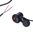 Cigarette Motorcycle Charger USB Power Motorbike Switch Socket Lighter With