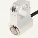 25mm Motorcycle Handlebar Headlight Fog Light Switch Stainless Steel | White