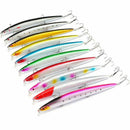 10Pcs / set 18cm 26g Large scale lure minnow Sea fishing tackle Artificial