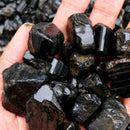Black Tourmaline Natural Crystal Rough Rock Mineral Specimen Healing Stones-50g.