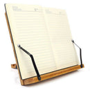 Adjustable Book Holder Tray and Page Paper Clips-Cookbook Reading Desk Port