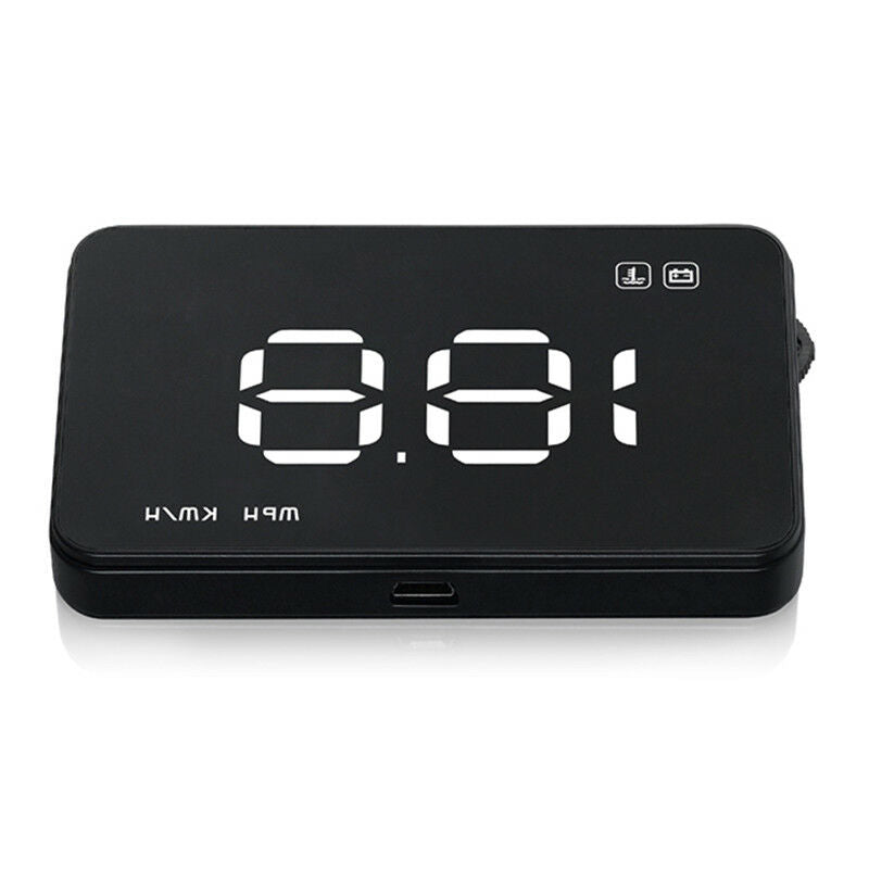 Car Head Up Display II HUD Projector Speedometer MPH KM/h Speed Warning FT