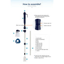 Battery Gravel Vacuum Cleaner Aquarium Fish Tank Cleansing Syphon Water Pump YS