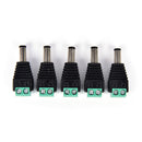 5 x 5.5x2.1mm male jack dc power adapter connector plug for cctv camera Chic