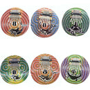 7 Keys Kalimba Coconut Shell Painted Thumb Piano Wood Musical Instrument
