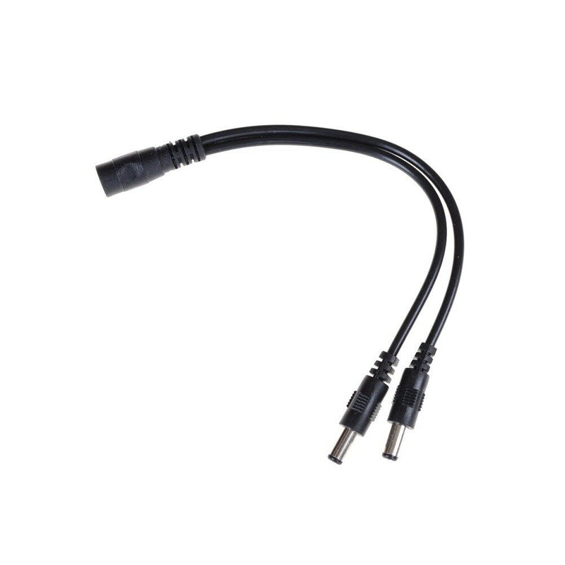 5.5x2.1mm 1Male  To 2 Female Plug DC Power Splitter Adapter For TV Camera CableJ