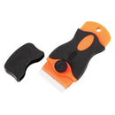 100 Pcs Car Offroad Diy Plastic Double Edged Razor Blades & 2 Pc Scraper Re