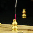 Brass Calabash Shape Incense Burner Holder Coils Stick Spiral Censer