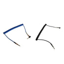 2 Pieces 3.5mm Spring Elbow Audio Line Cable 90 Degree Right Angle for