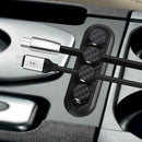 Magnetic Cable Clip Carbon Fiber Look USB Cable Organizer Desktop Cables Holder