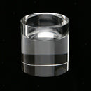 6cm Cylinder Crystal Tea Light Holder Candlestick Wedding Home KTV Decor