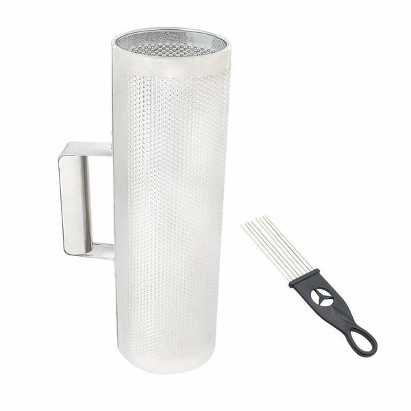 Metal Guiro Shaker, 12 inch x 4 inch Stainless Steel Guiro Instrument with