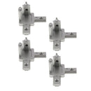 Set of 4, 3 Way Interior Connector Bracket Fitting for 2020 Aluminum Profile