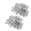 100pcs 21mm Metal Snap Buttons Fastener for DIY Clothes Jacket Jeans Belts
