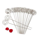 50 X Metal Wires Business Card Holder Memo Photo Picture Paper Note Clip BraR8D5