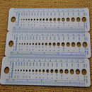 Knitting Accessories Needle Gauge Inch Sewing Ruler Tool CM 2-10mm Size Measu TE