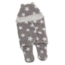 Infant Swaddle Wrap Baby Bedding Blanket Wearable Sleeping Bag Gray