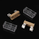 10x Glass Fuse Holder with Transparent Cover Fuse Blocks 5X20mm Hot