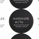 120pcs Hand Made with Love Seal Stickers For DIY Gift Cake Baking Label Hang  Z