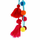 1pc Colorful Key Chain Bag Accessories Tassel Bag Purse Rainbow Charm Keych