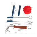 6pcs Professional Piano Tuning Hammer Lever Tuner Tool w/ Mute Tune Tool Kit