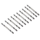 10pcs 1/8" 3.2MM Double Ended Twist Drill Bits Screw Extractor Removal Tool